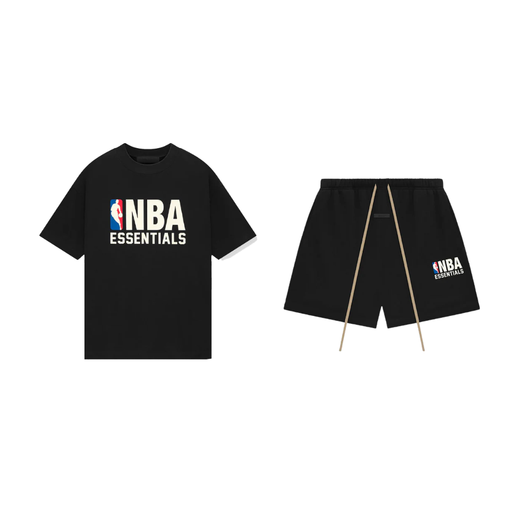 Fear of God Essentials NBA S24 T-Shirt Black + S24 NBA Shorts Black