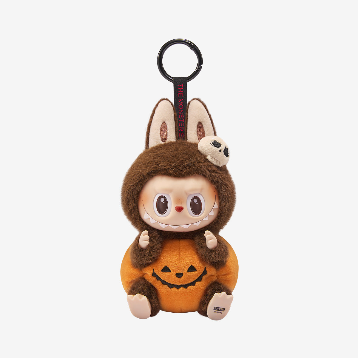 Labubu Pop Mart Happy Halloween Party Series-Sitting Pumpkin Vinyl Plush Pendant-Labubu-pikastore.cz