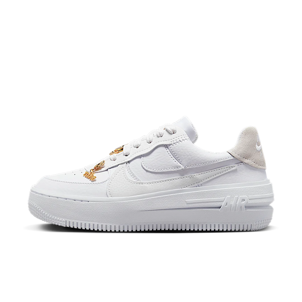 Nike Air Force 1 Low PLT.AF.ORM Bling White Metallic Gold (Women's)-sneakers-Nike-pikastore.cz
