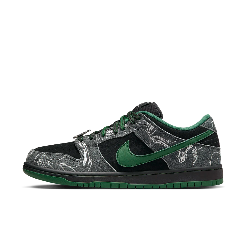 Nike THERE Skateboards x Dunk Low SB Black Gorge Green-Nike-pikastore.cz