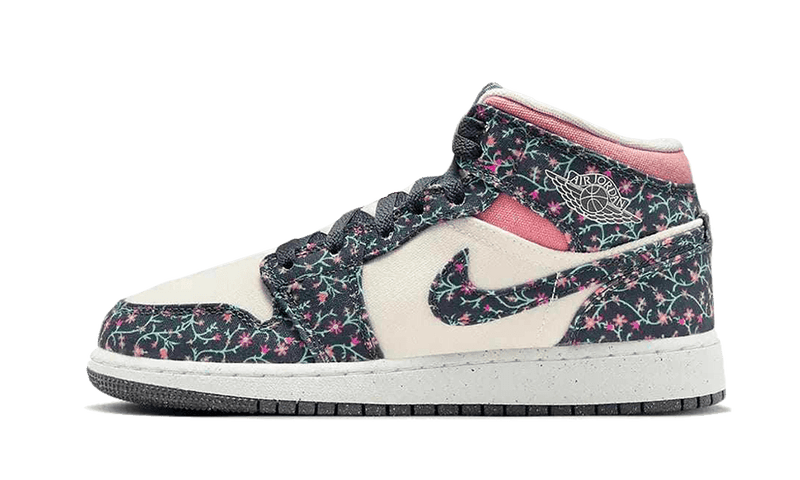 Nike Air Jordan 1 Mid SE GS Floral-Air Jordan-pikastore.cz