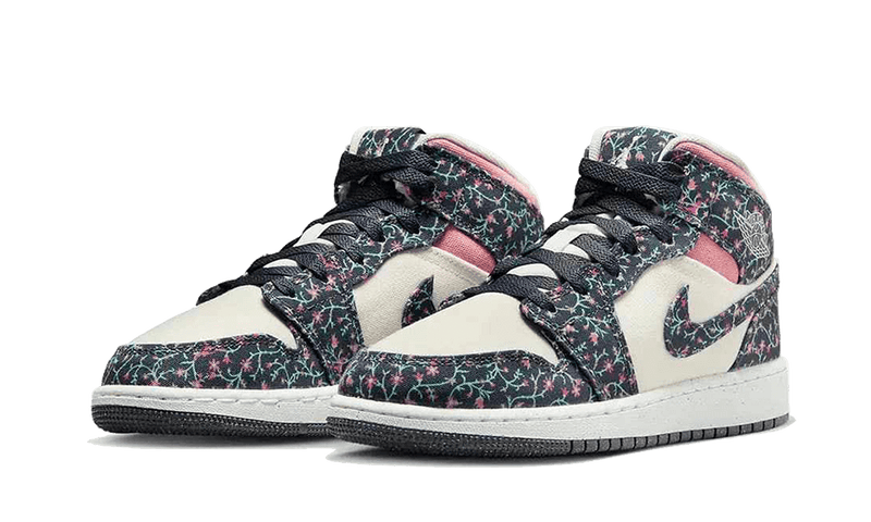 Nike Air Jordan 1 Mid SE GS Floral-Air Jordan-pikastore.cz