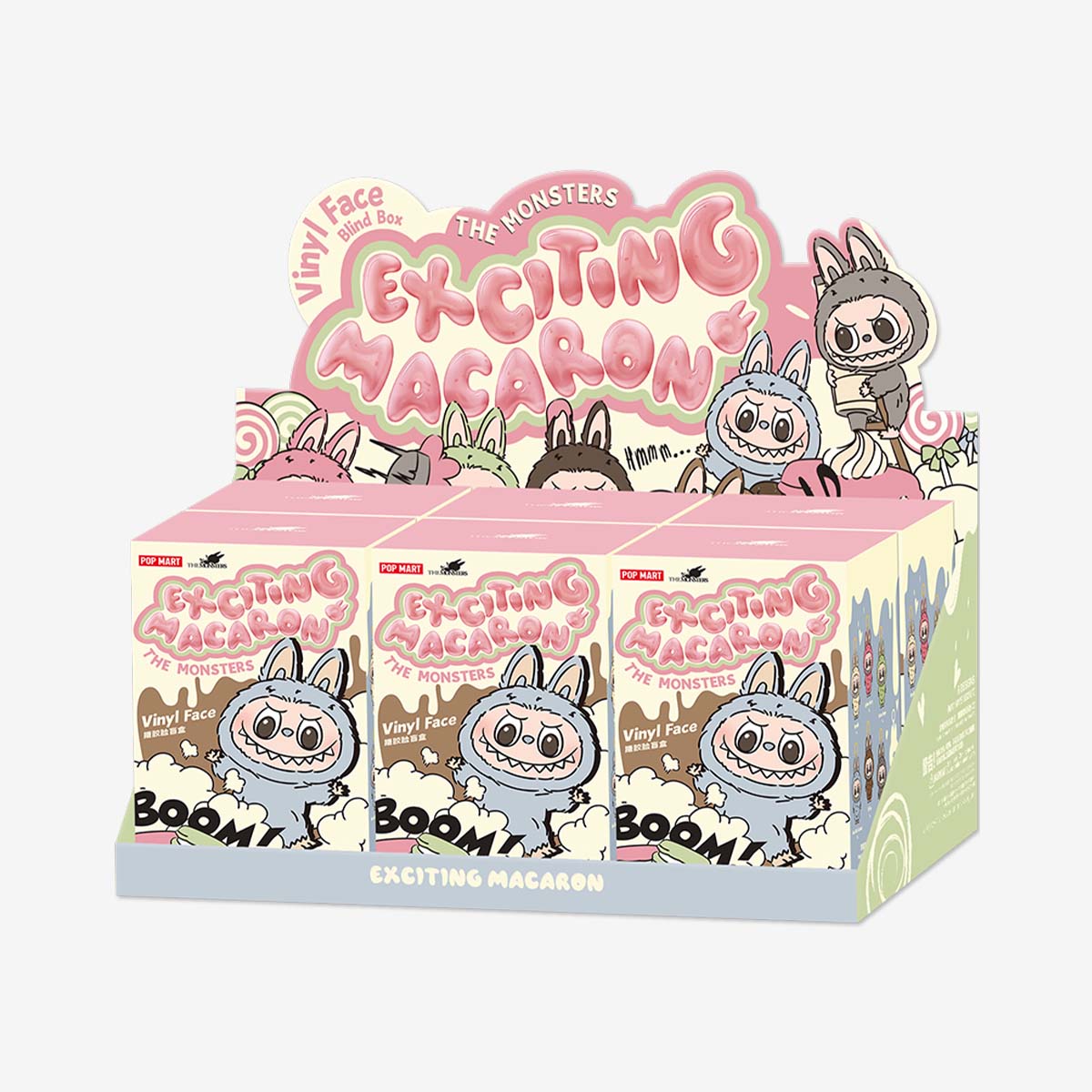 Labubu Pop Mart The Monsters Tasty Macarons Vinyl Face Sealed Case (6 Blind Boxes)-Labubu-pikastore.cz