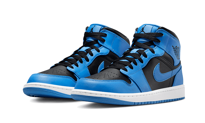 Nike Air Jordan 1 Mid GS University Blue Black-Air Jordan-pikastore.cz