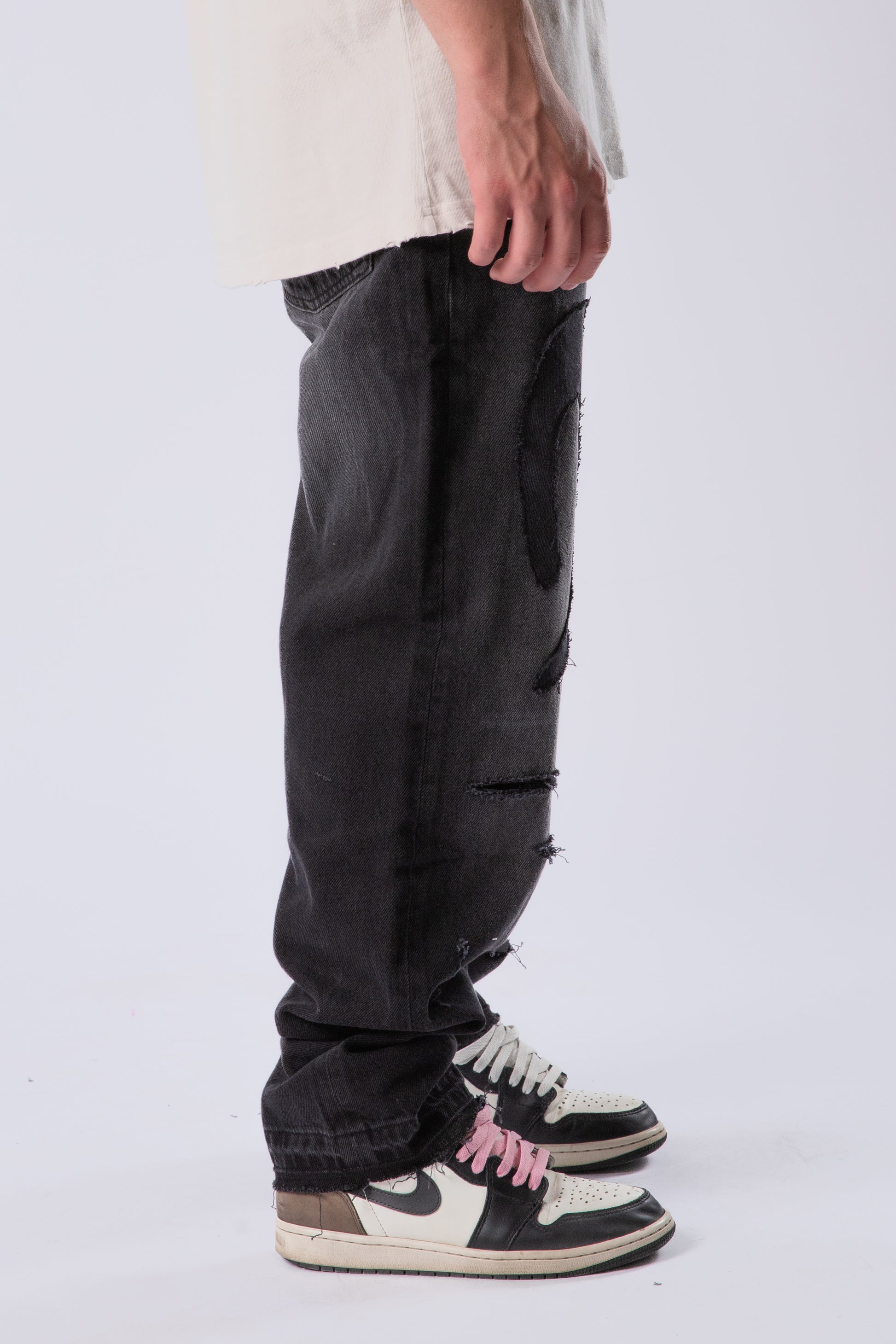 Custom Distressed Tribal Jeans-Kalhoty-Custompantsprg-pikastore.cz