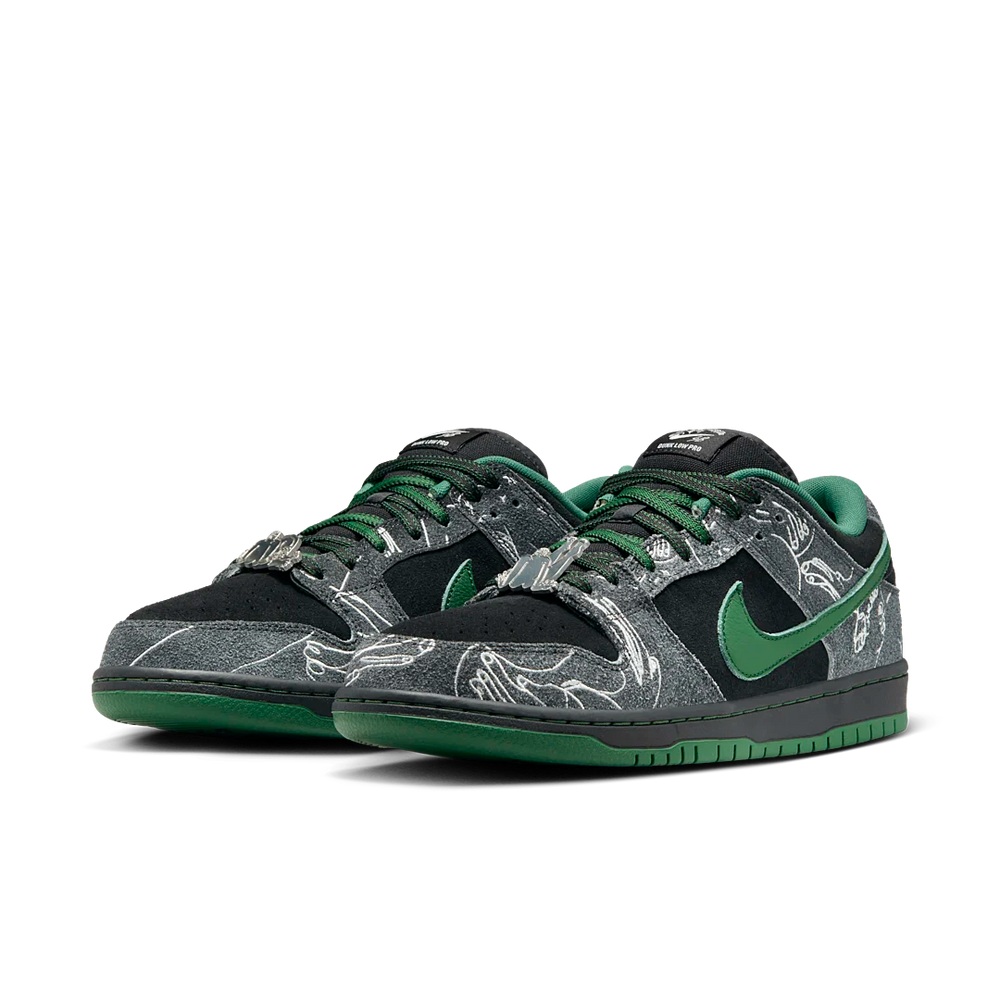 Nike THERE Skateboards x Dunk Low SB Black Gorge Green-Nike-pikastore.cz