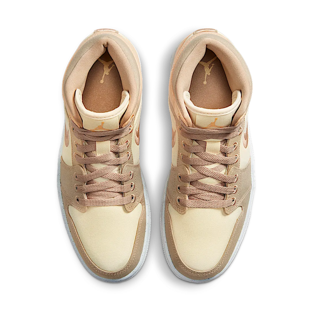 Nike Air Jordan 1 Mid SE Canvas Khaki (Women's)-sneakers-Air Jordan-pikastore.cz