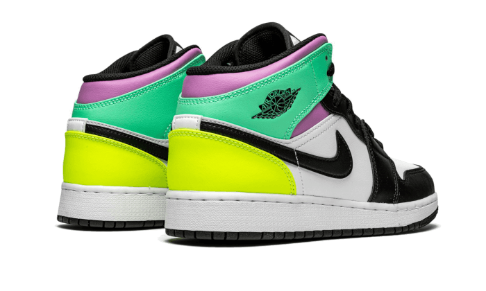 Nike Air Jordan 1 Mid Pastel Black Toe (GS)-sneakers-Air Jordan-pikastore.cz