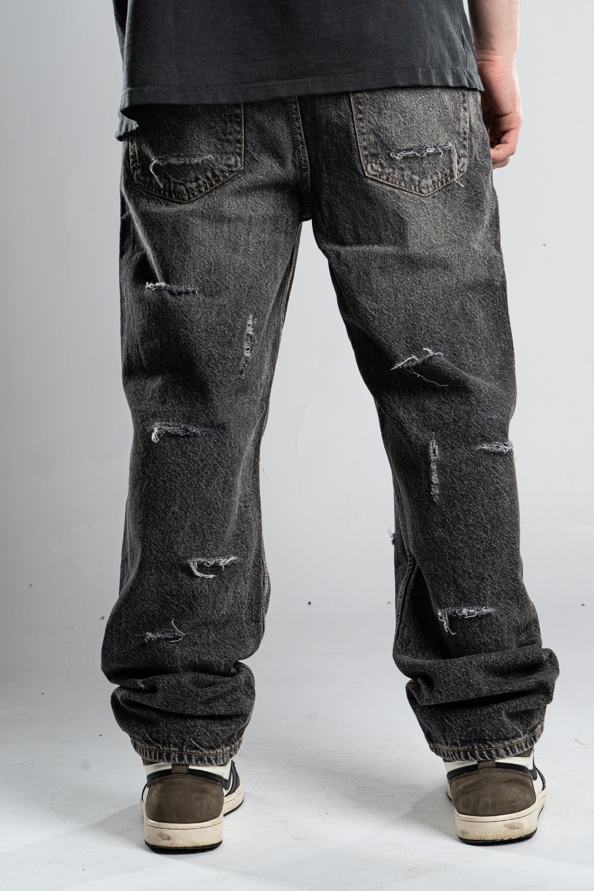 Custom Basic Distressed Jeans-Kalhoty-Custompantsprg-pikastore.cz