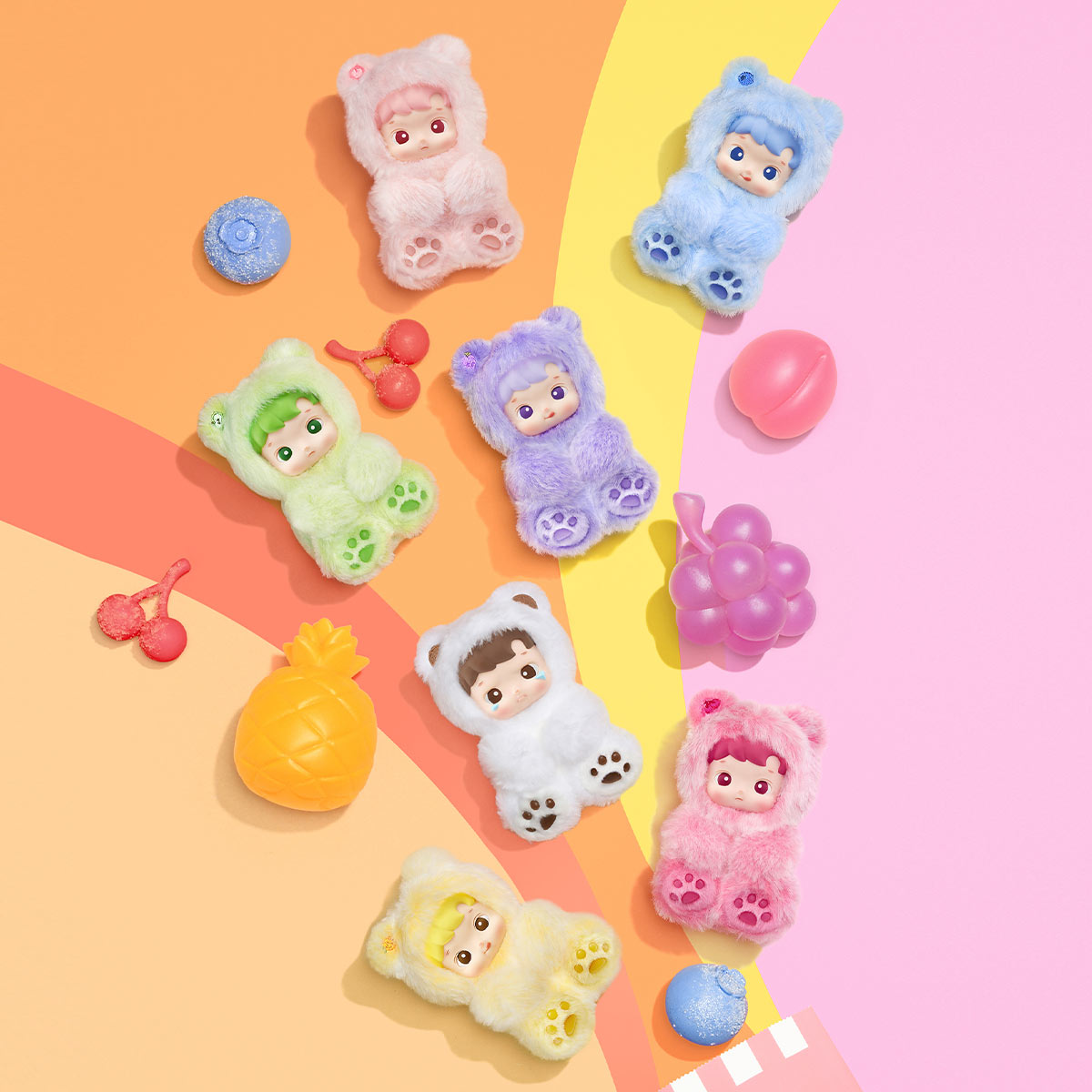 Pop Mart HACIPUPU Gummy Bear Series Vinyl Plush Pendant Single Blind Box-Pop Mart-pikastore.cz