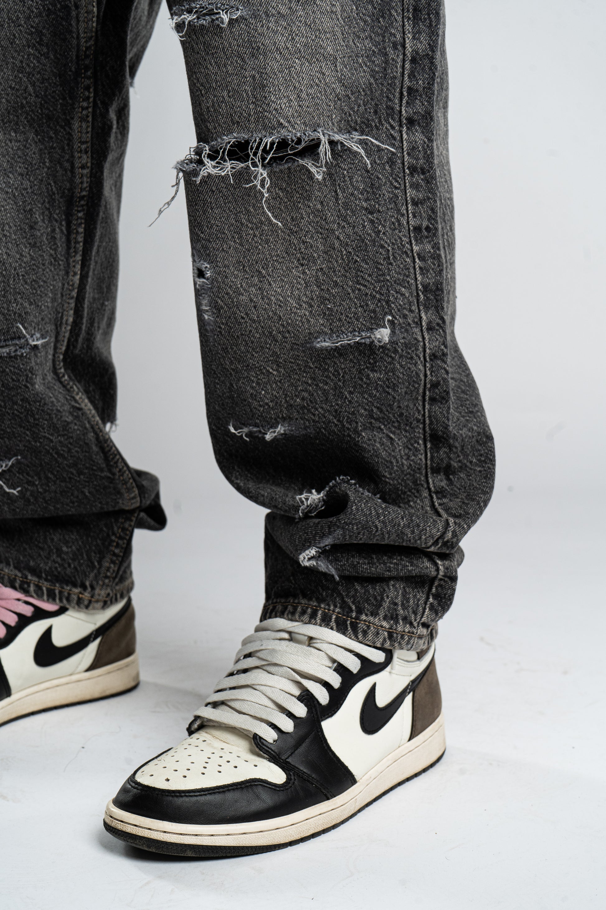 Custom Basic Distressed Jeans-Kalhoty-Custompantsprg-pikastore.cz