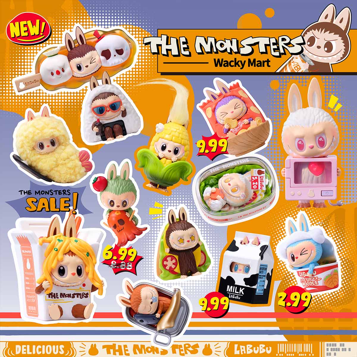 Labubu Pop Mart The Monsters Wacky Mart Series Figure Sealed Case (12 Blind Box)-Labubu-pikastore.cz