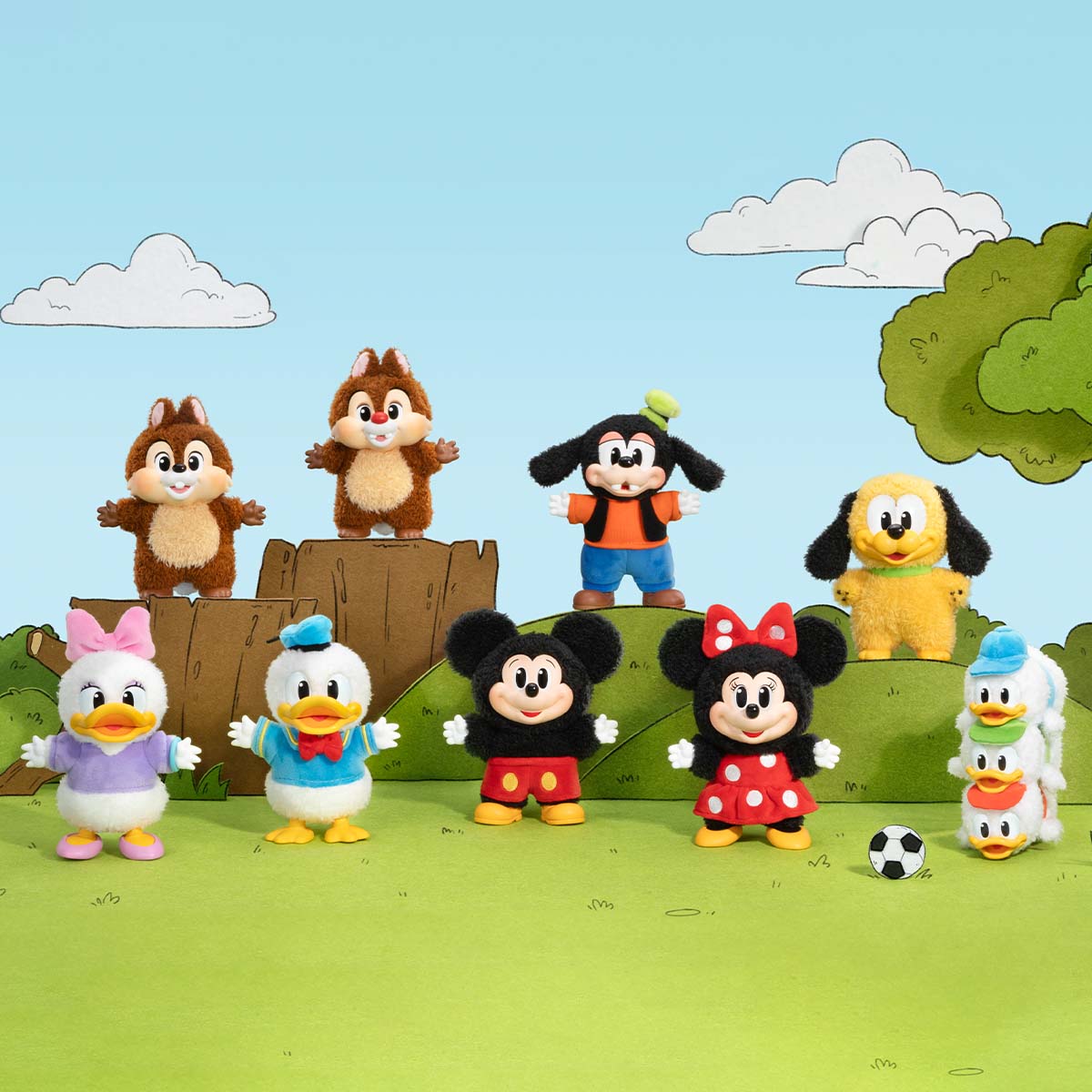 Labubu Pop Mart Disney Mickey Family Together Series Plush Keychain Sealed Case (8 Blind Box)-Labubu-pikastore.cz