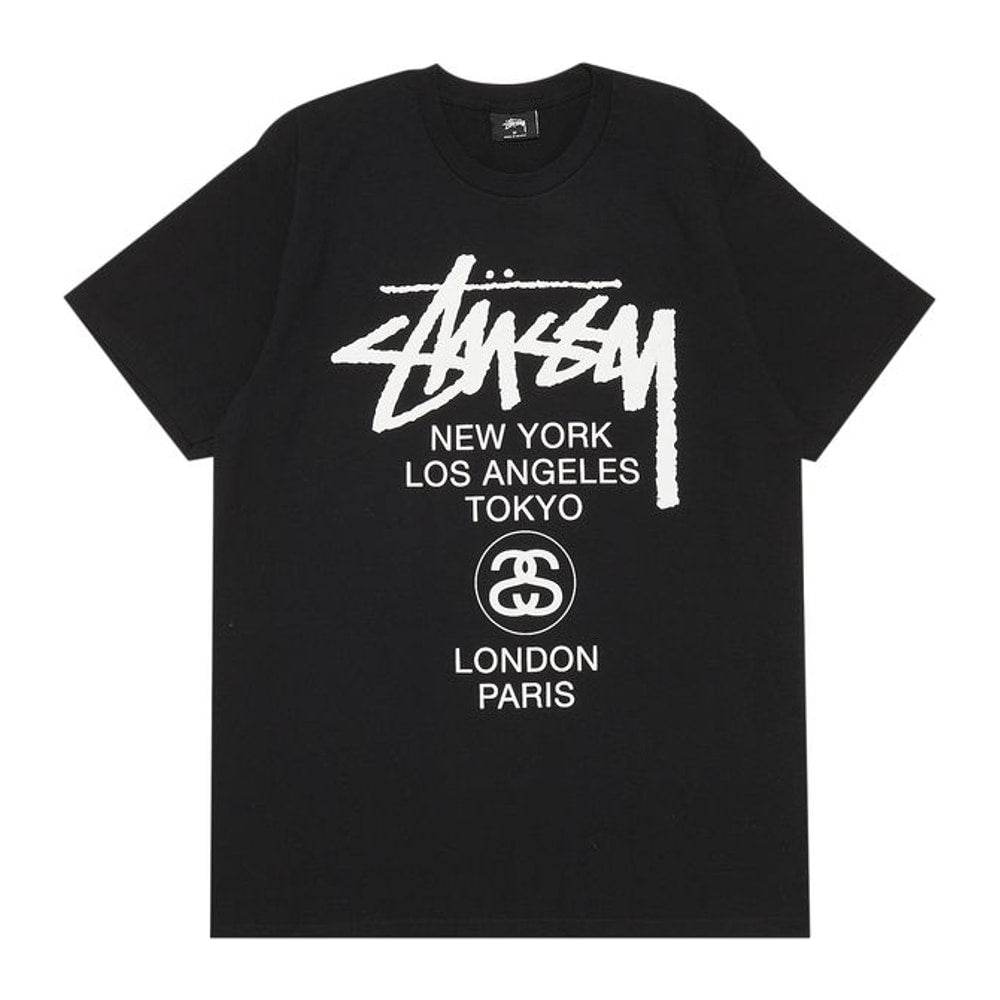 Stussy World Tour Tee Black – tričko