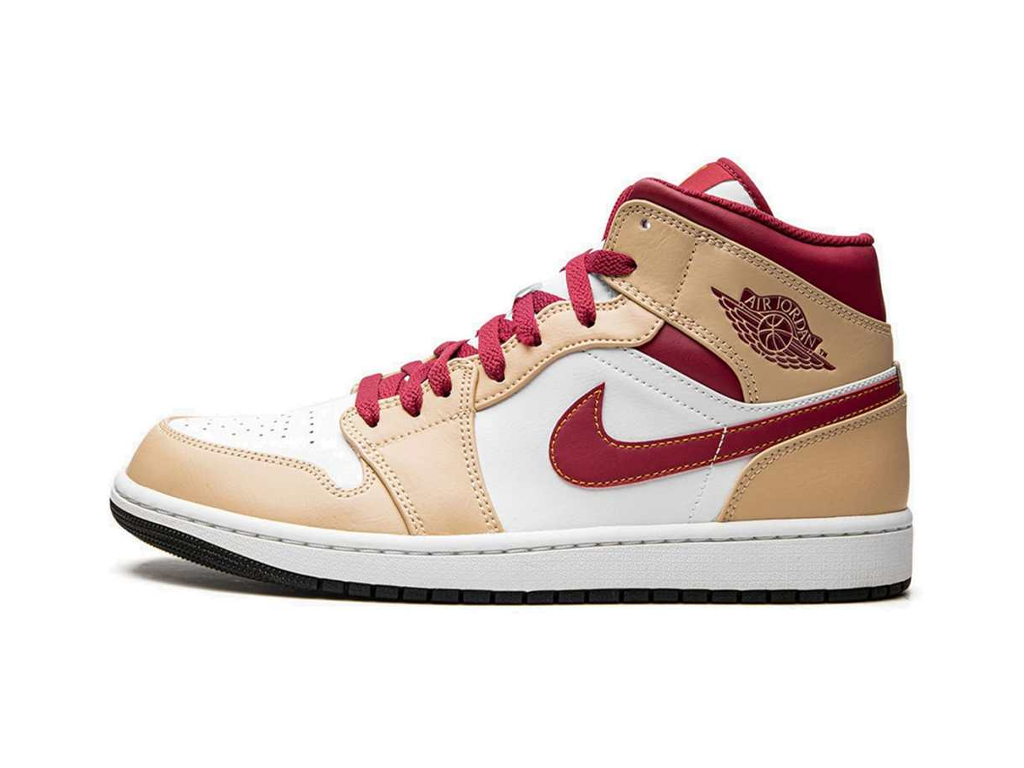 Nike Jordan 1 Mid Light Curry Cardinal-sneakers-Air Jordan-pikastore.cz