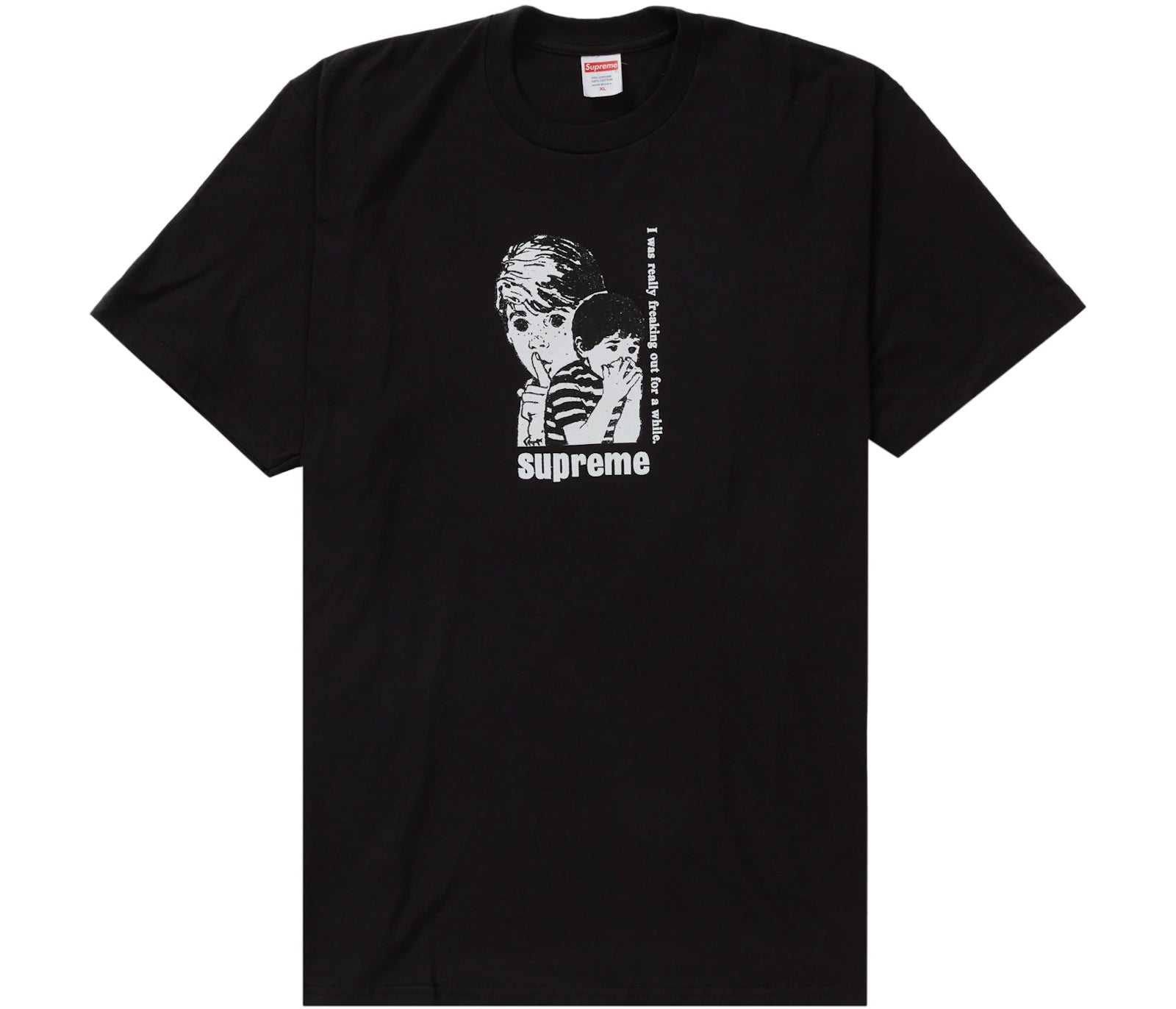 Supreme Freaking Out Tee Black-Supreme-pikastore.cz