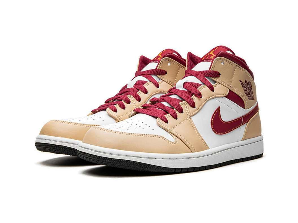 Nike Jordan 1 Mid Light Curry Cardinal-sneakers-Air Jordan-pikastore.cz