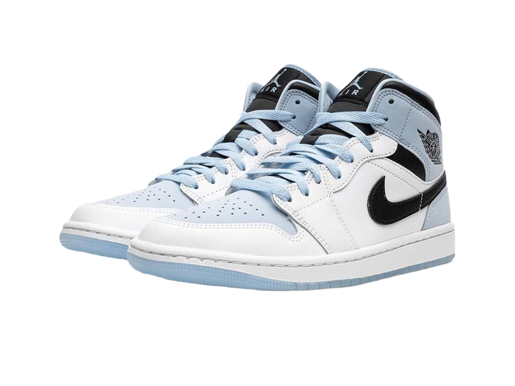Nike Air Jordan 1 Mid SE GS White Ice Blue-Air Jordan-pikastore.cz