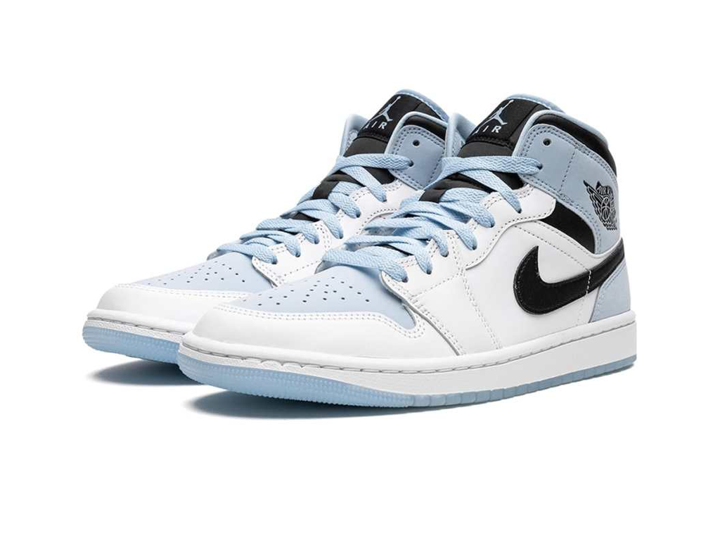 Nike Air Jordan 1 Mid SE GS White Ice Blue-Air Jordan-pikastore.cz
