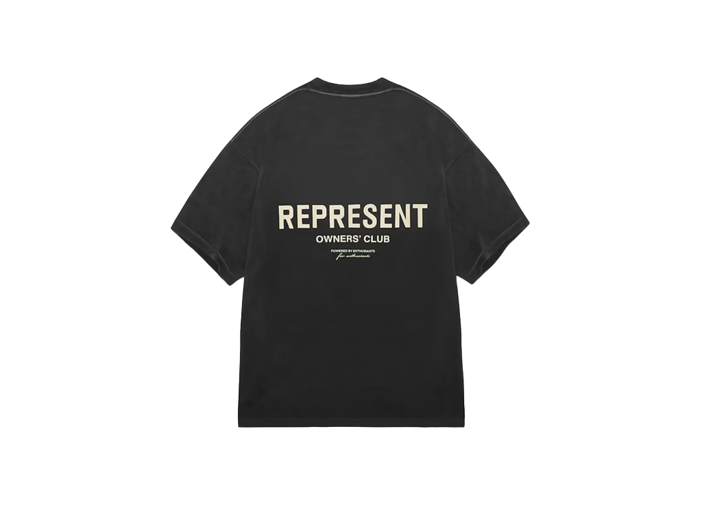 Represent Owners Club Aged T-Shirt Black-Represent-pikastore.cz