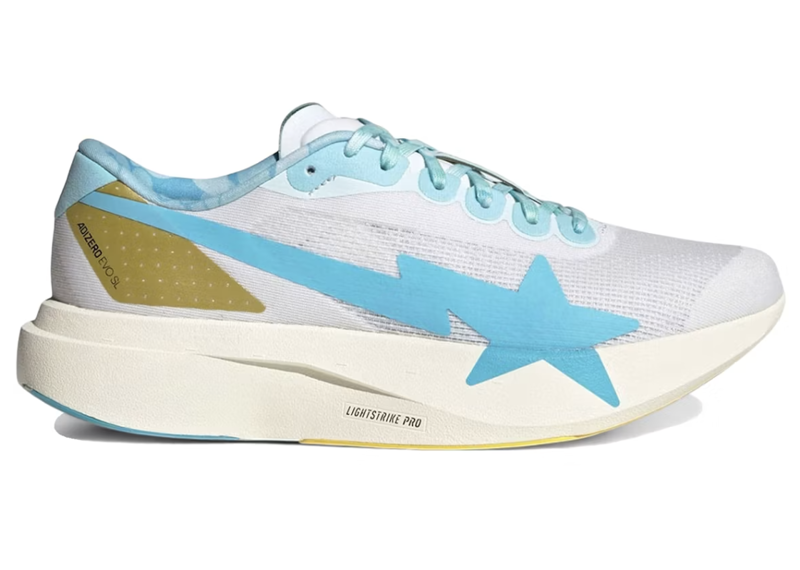 adidas Adizero Evo SL Bape Blue Pink Gold