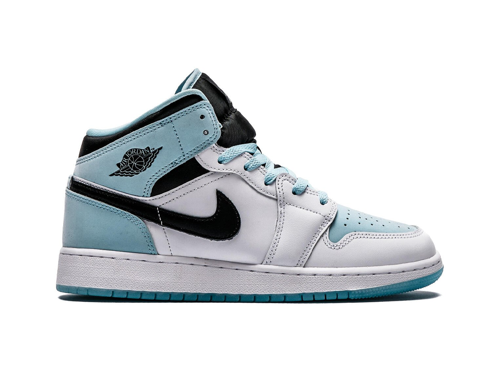 Nike Air Jordan 1 Mid SE GS White Ice Blue-Air Jordan-pikastore.cz