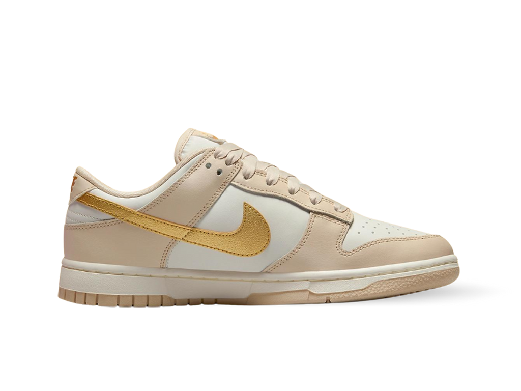 Nike Dunk Low Phantom Metallic Gold (Women's)-sneakers-Nike-pikastore.cz