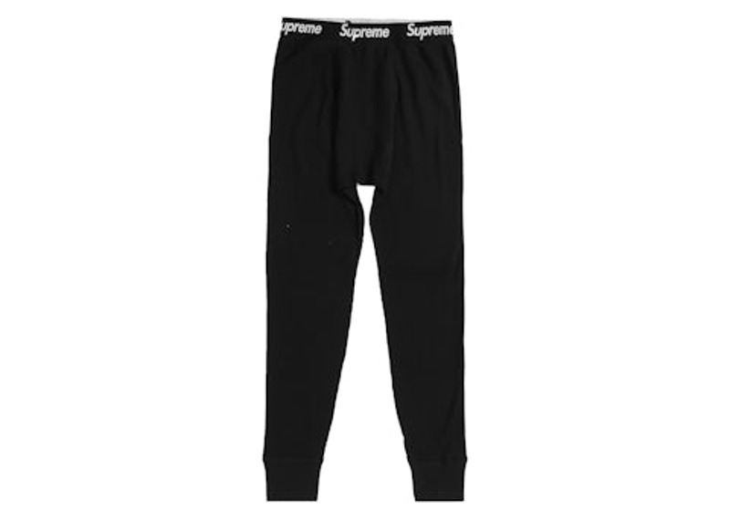 Supreme x Hanes Thermal Pant (1 Pack) Black-Supreme-pikastore.cz