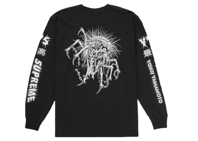 Supreme Ys by Yohji Yamamoto L/S Tee Black-Supreme-pikastore.cz