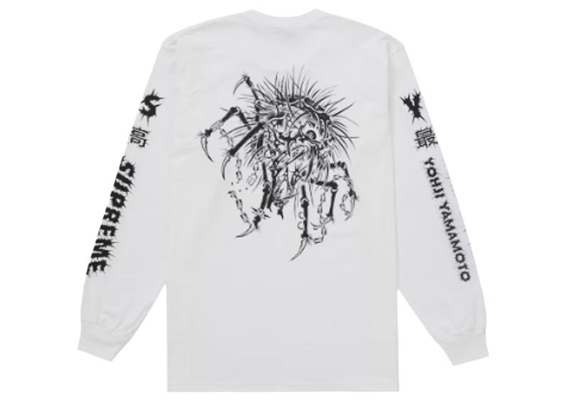 Supreme Ys by Yohji Yamamoto L/S Tee White-Supreme-pikastore.cz
