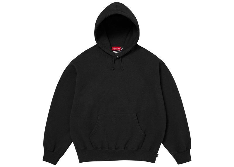 Supreme Satin Applique Hooded Sweatshirt Black-Supreme-pikastore.cz