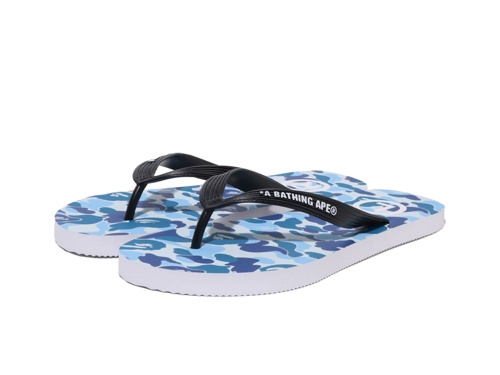A BATHING APE Abc Camo Beach Sandals M Blue-Bape-pikastore.cz