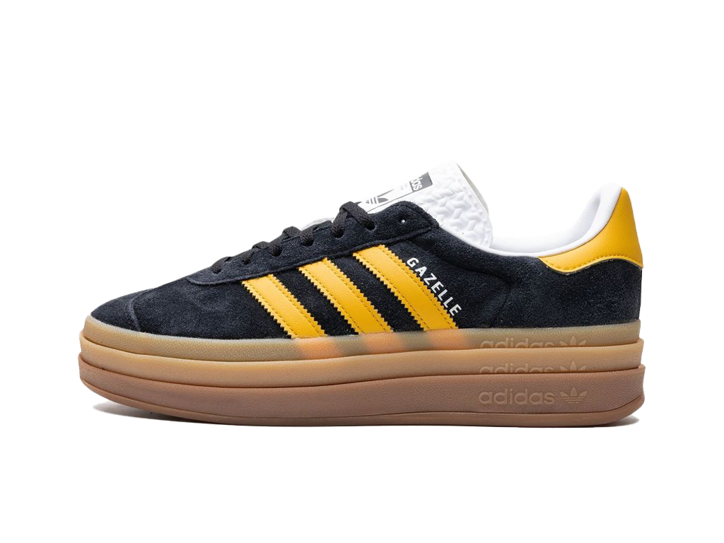 Adidas Gazelle Bold Black Bold Gold (Women's)-sneakers-Adidas-pikastore.cz
