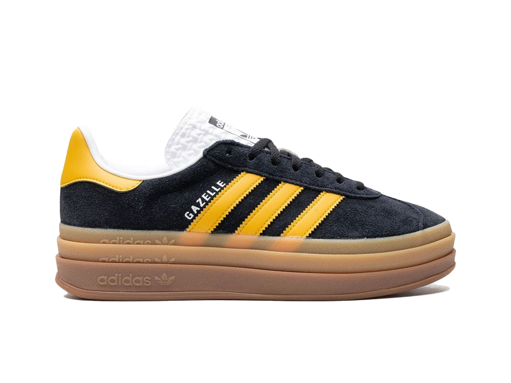 Adidas Gazelle Bold Black Bold Gold (Women's)-sneakers-Adidas-pikastore.cz