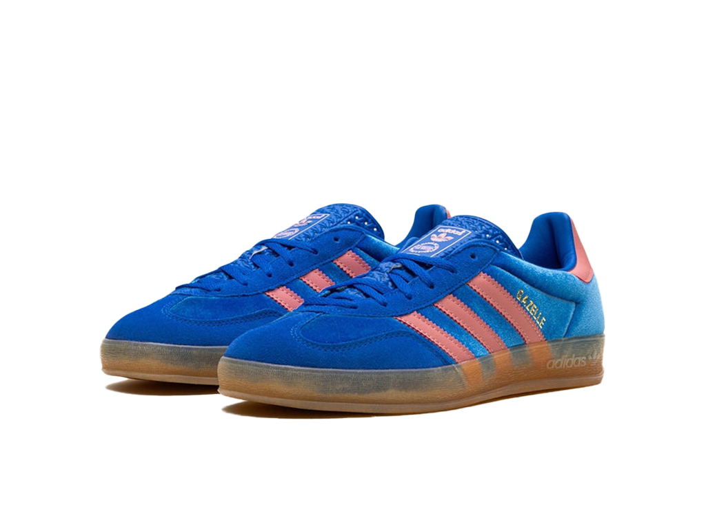 Adidas Gazelle Indoor Blue Semi Pink Spark (Womens)-Adidas-pikastore.cz