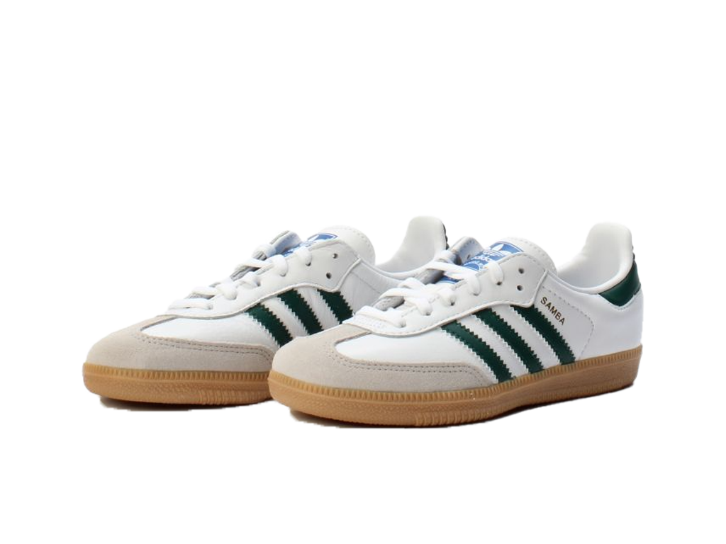 Adidas Samba OG J White Collegiate Green Gum-Adidas-pikastore.cz