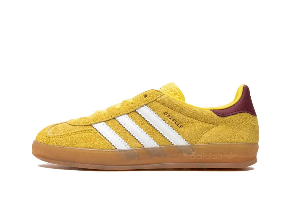 Adidas Wmns Gazelle Indoor Bright Yellow Burgundy