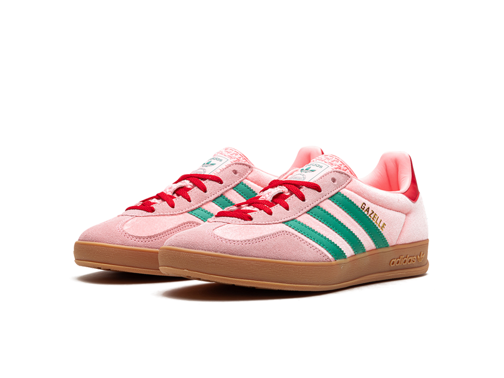Adidas Wmns Gazelle Indoor Glow Pink Court Green-Adidas-pikastore.cz