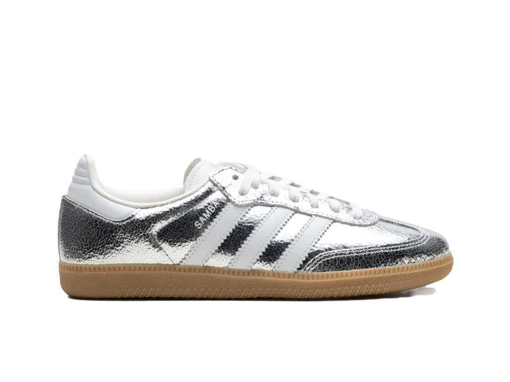 Adidas Wmns Samba OG Silver Metallic Cracked Leather-Adidas-pikastore.cz