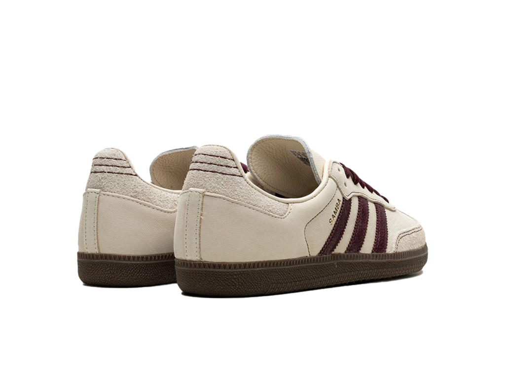 Adidas Wmns Samba OG Wonder White Maroon-Adidas-pikastore.cz