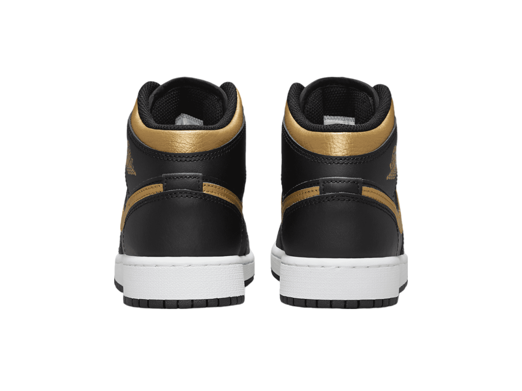 Air Jordan 1 Mid GS Black Metallic Gold-Air Jordan-pikastore.cz