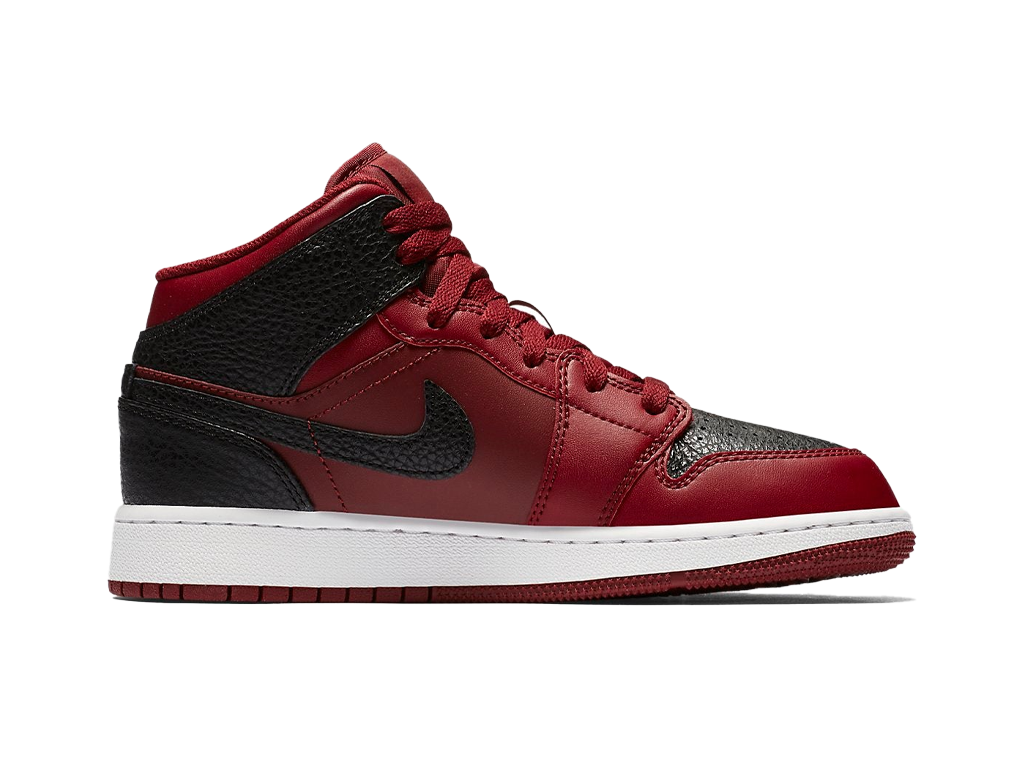 Air Jordan 1 Retro Mid GS Team Red Black-Air Jordan-pikastore.cz