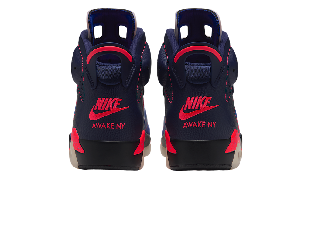 Awake NY x Air Jordan 6 Retro Midnight Navy Infrared – tenisky – fotka 4 z 5