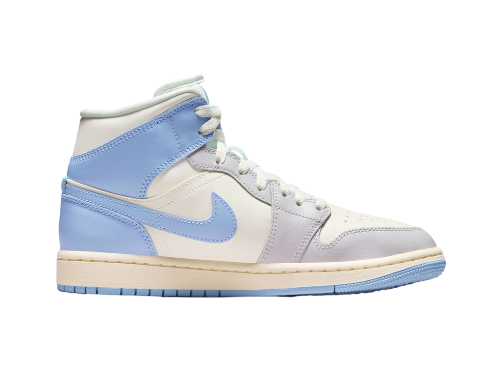 Air Jordan Jordan 1 Mid Psychic Blue Sail Coconut Milk (Women's) – zapatillas – foto 3 de 5