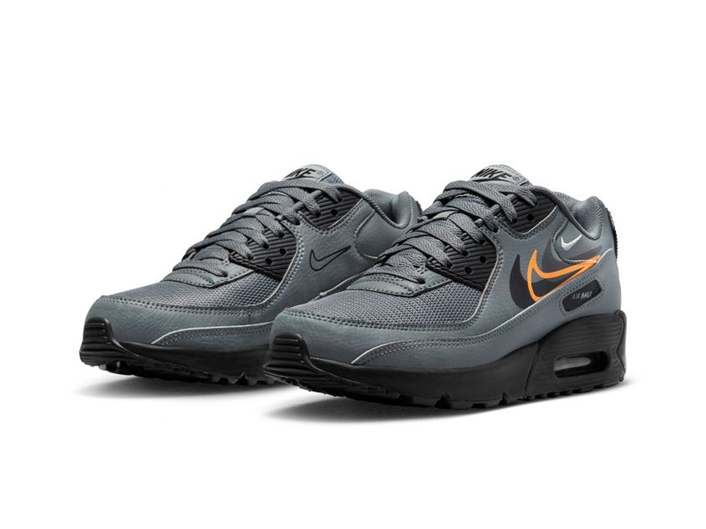 Air Max 90 Next Nature GS Multi-Swoosh - Smoke Grey Mandarin-Nike-pikastore.cz