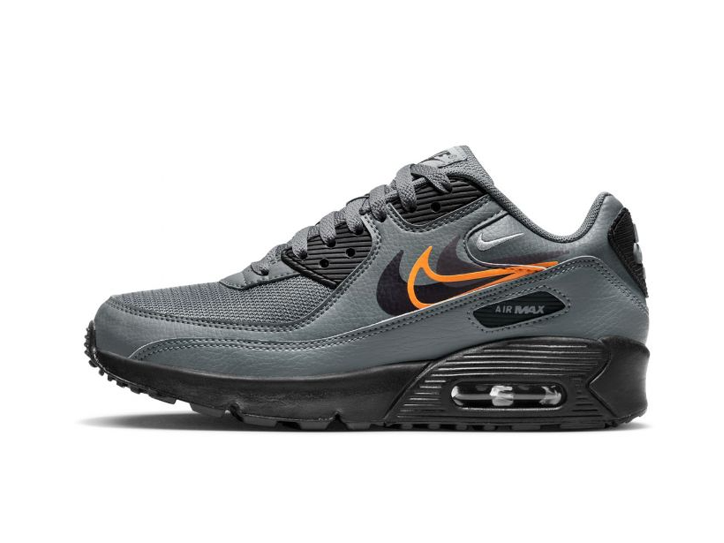 Air Max 90 Next Nature GS Multi-Swoosh - Smoke Grey Mandarin-Nike-pikastore.cz