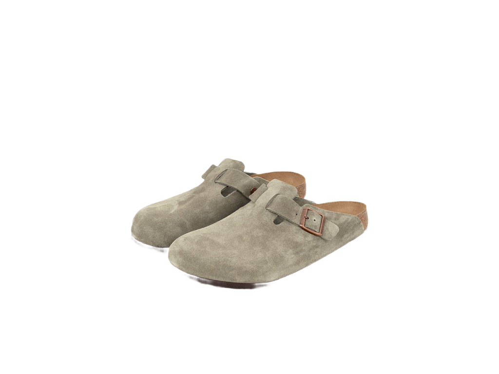 Birkenstock Boston Suede Soft Footbed Taupe-Birkenstock-pikastore.cz