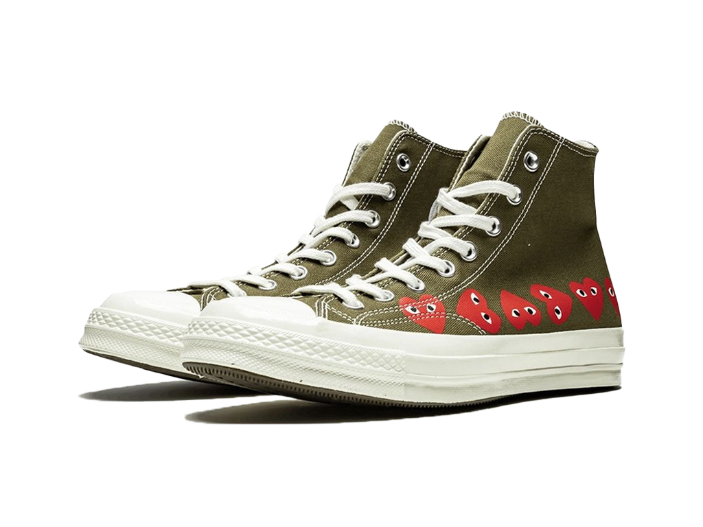 Converse Comme des Garcons Play x Chuck 70 Hi Top Multi Heart-Converse-pikastore.cz