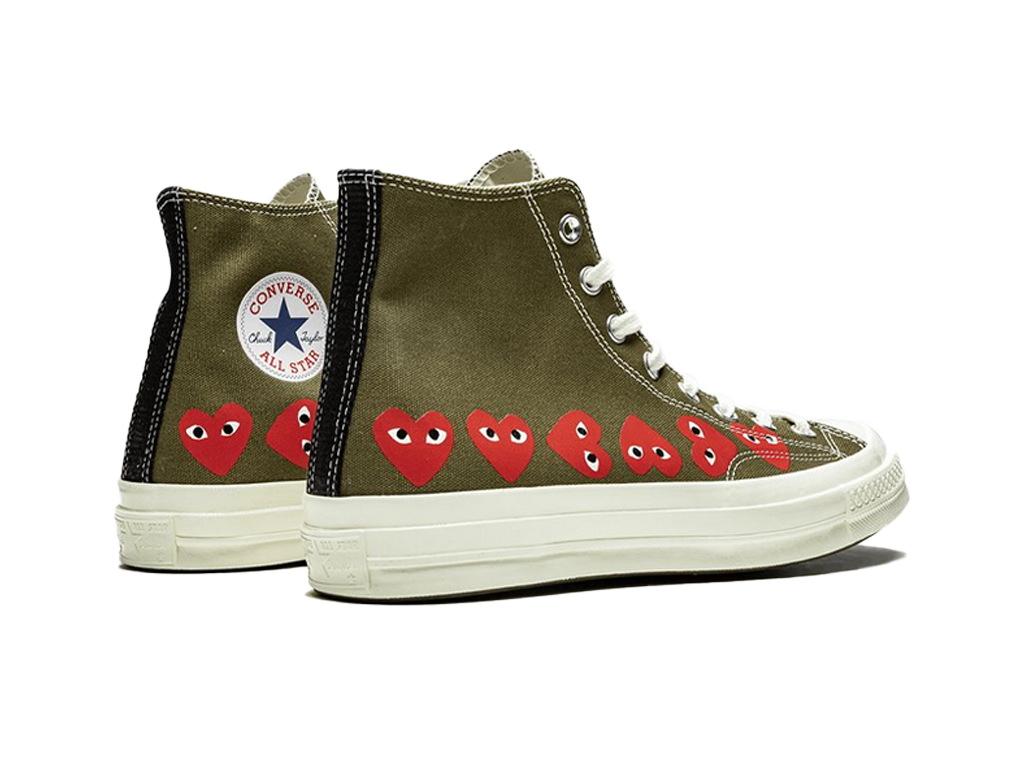 Converse Comme des Garcons Play x Chuck 70 Hi Top Multi Heart-Converse-pikastore.cz