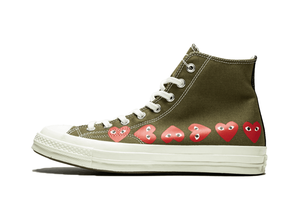 Converse Comme des Garcons Play x Chuck 70 Hi Top Multi Heart-Converse-pikastore.cz